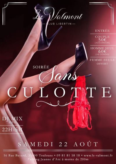 SOIREE  SANS CULOTTE